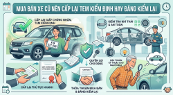 Linh hoạt cấp lại đăng kiểm khi đổi biển số và quyền lợi người mua xe cũ
